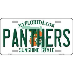 NHL Panthers Fan License Plate Wall Hockey Florida Retro Auto Sign Metal New
